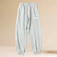 Corteiz Alcatraz Oval Logo Heavyweight Sweatpants grey