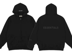 Fear of God Essentials Zip Hoodie – Black