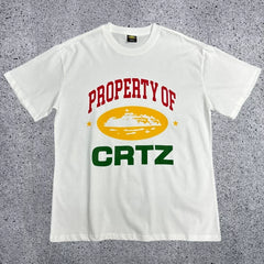 Corteiz Property of CRTZ T-Shirt – White/Multi