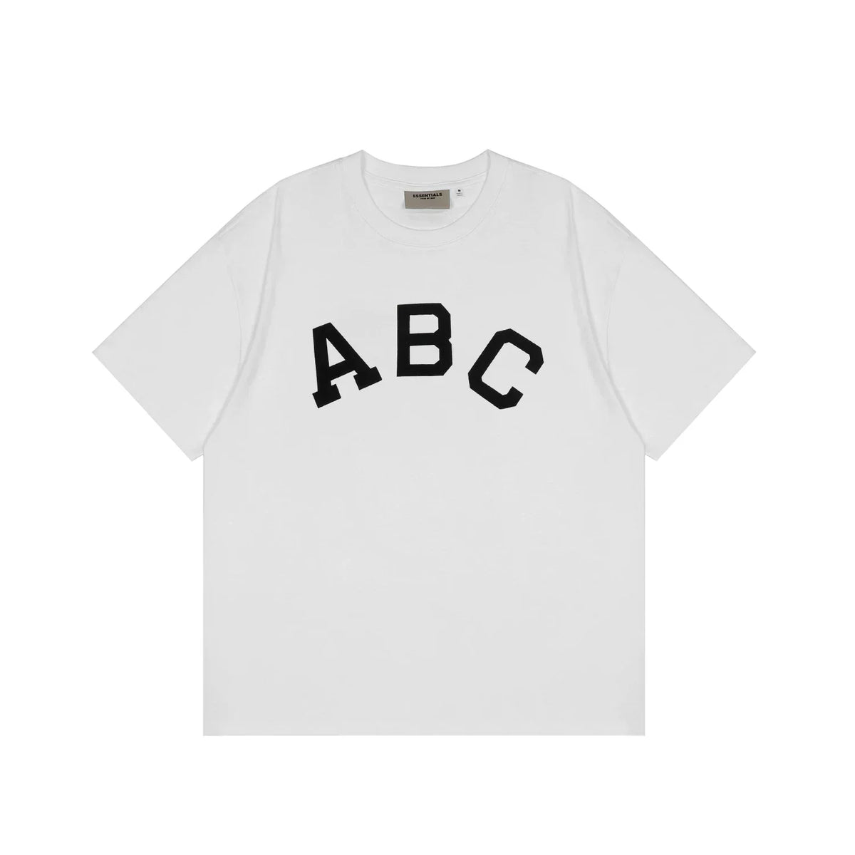 Fear of God Essentials ABC Flocked Tee – White