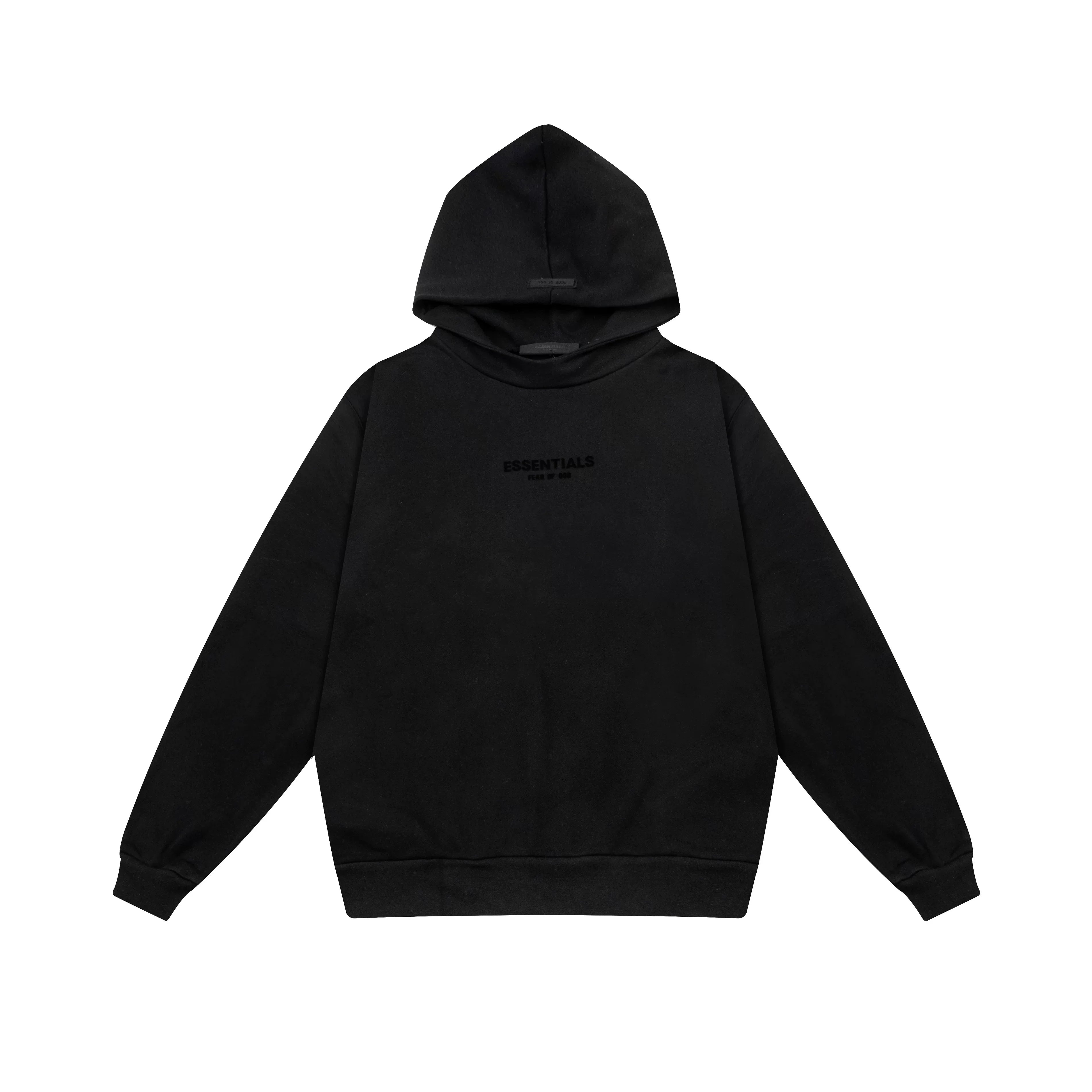 Fear of God Essentials Silicone Logo Hoodie & Sweatpants Set Black