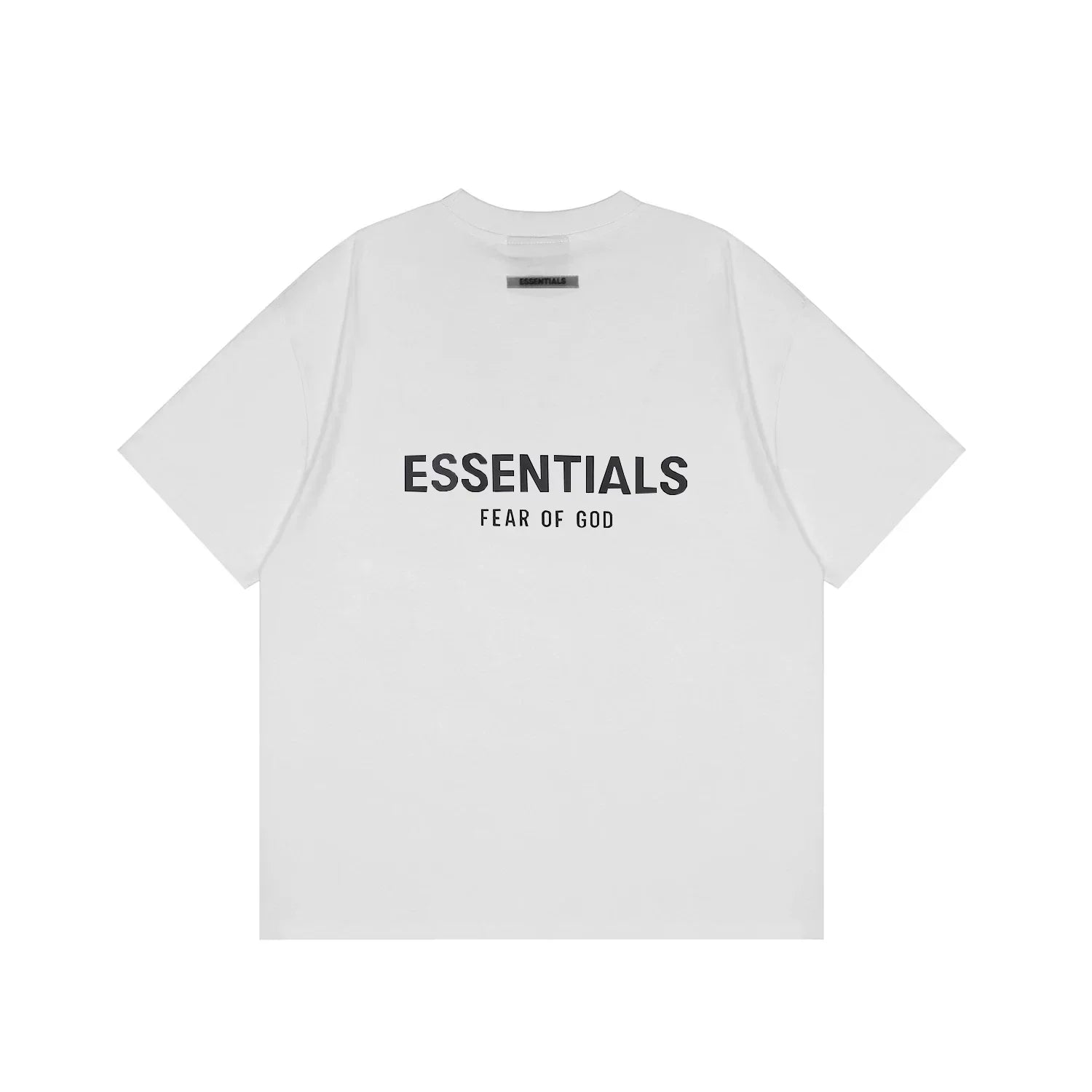 Essentials Fear of God Back-Print 3D Flocked Tee – White