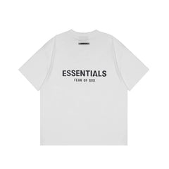 Essentials Fear of God Back-Print 3D Flocked Tee – White