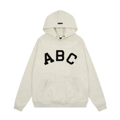 Fear of God Essentials ABC Collegiate Pullover Hoodie – Light Gray