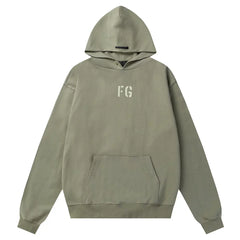 Fear of God Essentials FG Stencil Hoodie Sage
