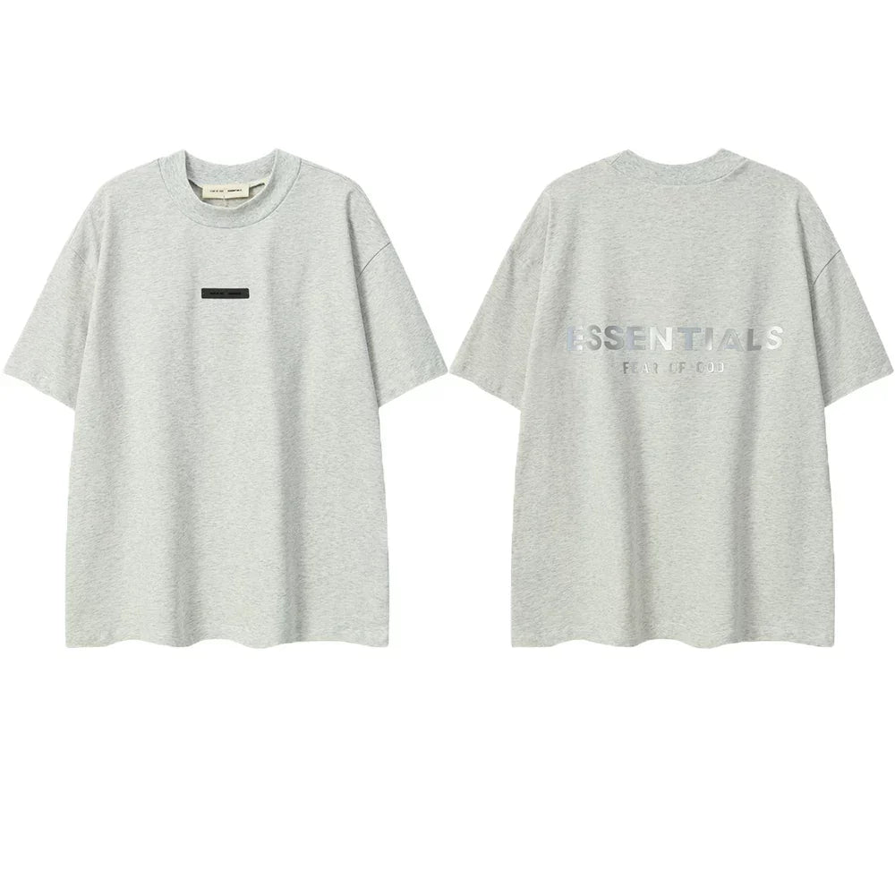 ESSENTIALS Fear of God Back Print Tee – Light Oats