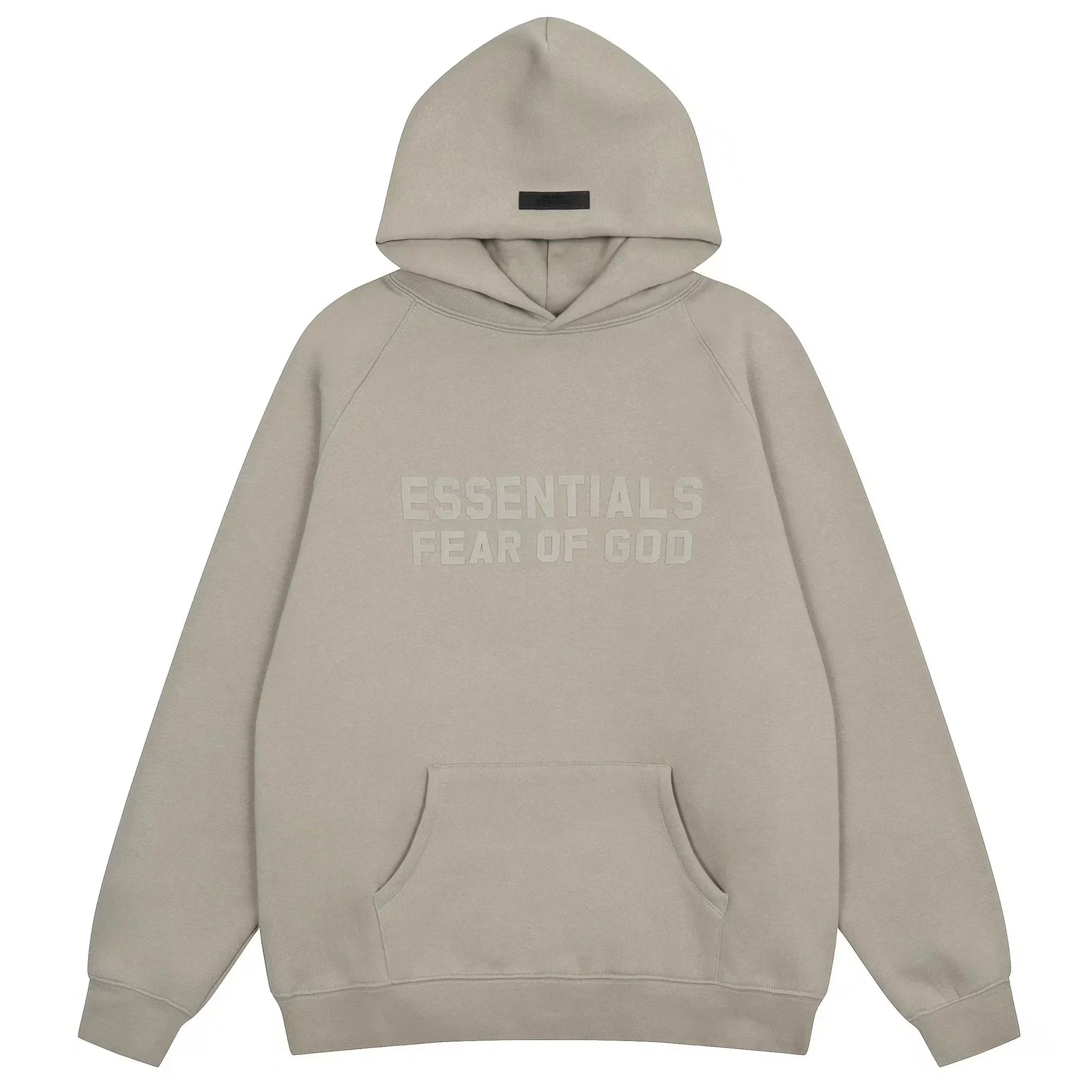 Fear of God Essentials Double Line Pullover Hoodie Light Tan