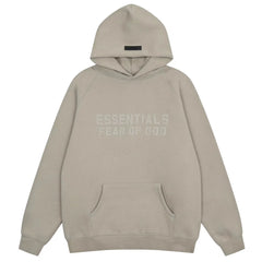 Fear of God Essentials Double Line Pullover Hoodie Light Tan