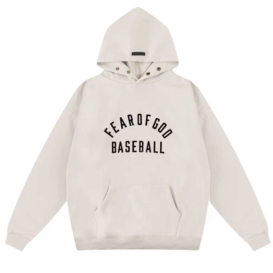 Fear of God Baseball Pullover Hoodie – Apricot