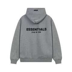 FOG Essentials Heather Gray Fleece Hoodie