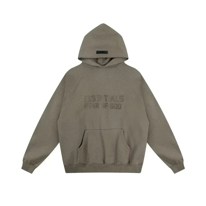 Fear of God Essentials Double Line Hoodie & Sweatpants Set Taupe