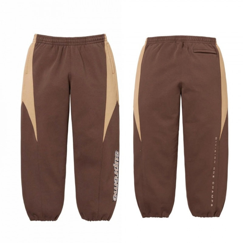 Supreme “Division One Champs” Sweatpants – Brown