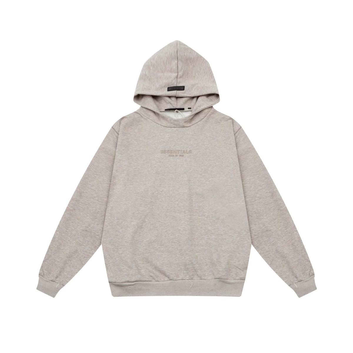 Fear of God Essentials Silicone Logo Hoodie & Sweatpants Set Oat Heather