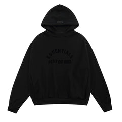 Fear of God Essentials Arch Logo Pullover Hoodie – Black