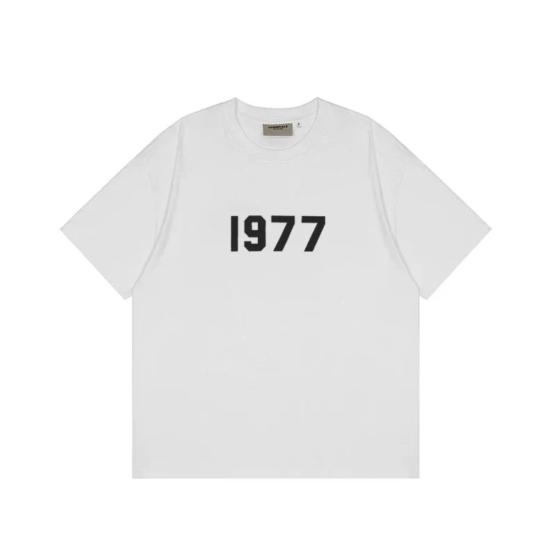 Fear of God Essentials 1977 Flocked Tee – White